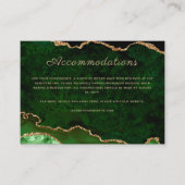 Groene goudbruine bruinbruidjes informatiekaartje (Voorkant)