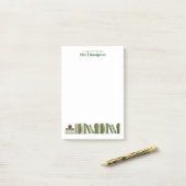 Groene Gouden Appel Boekenplank Gepersonaliseerde  Post-it® Notes (Op bureau)