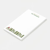 Groene Gouden Appel Boekenplank Gepersonaliseerde  Post-it® Notes (Schuin)