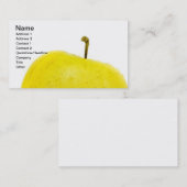 Groene gouden appel visitekaartje (Voorkant / Achterkant)