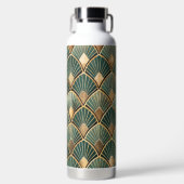 GROENE & GOUDEN ART DECO PATRONEN WATERFLES (Voorkant)