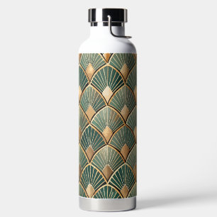 GROENE & GOUDEN ART DECO PATRONEN WATERFLES