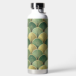 GROENE & GOUDEN ART DECO PATRONEN WATERFLES