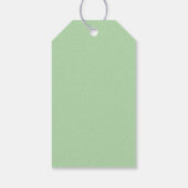 Groene Gouden Blad Abstract Schilderij Cadeaubijsl Cadeaulabel (Achterkant)