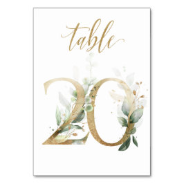 Groene Gouden Bladeren Tafel 20, Tafelnummer