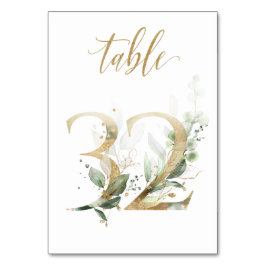 Groene Gouden Bladeren Tafel 32, Tafelnummer