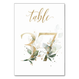 Groene Gouden Bladeren Tafel 37, Tafelnummer