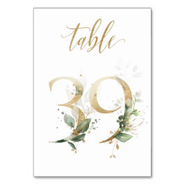 Groene Gouden Bladeren Tafel 39, Tafelnummer