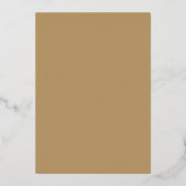 Groene & Gouden Boho Botanische Bruidsdouche Folie Uitnodiging (Achterkant)