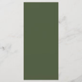 Groene & Gouden Boho Botanische Trouwmenu's Menu (Achterkant)