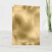 Groene Gouden Bomen Glam Kerstmis Kaart (Achterkant)