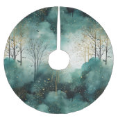 Groene Gouden Bomen Kerst Kerstboom Rok (Voorkant)