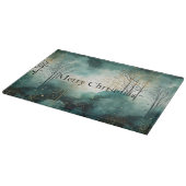 Groene Gouden Bomen Kerst Snijplank (Hoek)