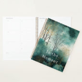 Groene Gouden Bomen met Vogels Kerst Planner (Display)