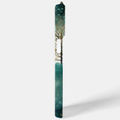 Groene Gouden Bomen Met Vogels Kerstmis Case-Mate iPhone Case (Achterkant / Rechts)