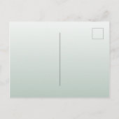 Groene gouden botanische huwelijksuitnodiging briefkaart (Achterkant)