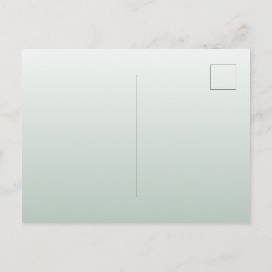 Groene gouden botanische huwelijksuitnodiging briefkaart (Achterkant)