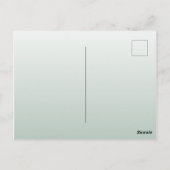 Groene gouden botanische huwelijksuitnodiging briefkaart (Achterkant)