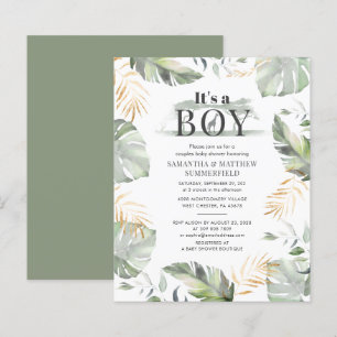 Groene gouden budgettaire blades Oerwoud Baby show