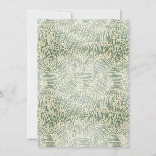  Groene Gouden College Trunk Party Kaart (Achterkant)