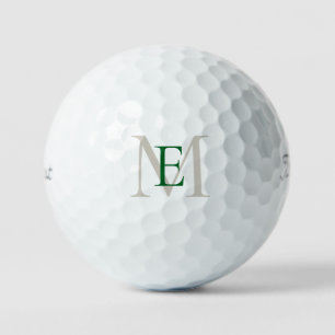 Groene & Gouden Grote Monogram Titleist VI Golfbal Golfballen