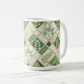 GROENE & GOUDEN IERSE TAKKEN & RANKEN KOFFIEMOK (Voorkant rechts)