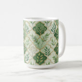 GROENE & GOUDEN IERSE TAKKEN & RANKEN KOFFIEMOK (Voorkant rechts)