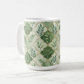 GROENE & GOUDEN IERSE TAKKEN & RANKEN KOFFIEMOK (Voorkant links)
