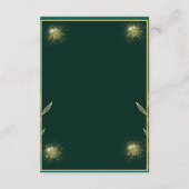 Groene & Gouden Islamitische Kaart (Achterkant)