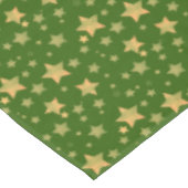 Groene gouden kerststerren Elegant  Bright Tafelkleed (Gekanteld)