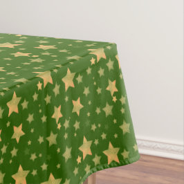 Groene gouden kerststerren Elegant  Bright Tafelkleed