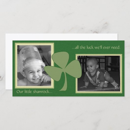 Groene & Gouden Klaver (Voorkant / Achterkant)