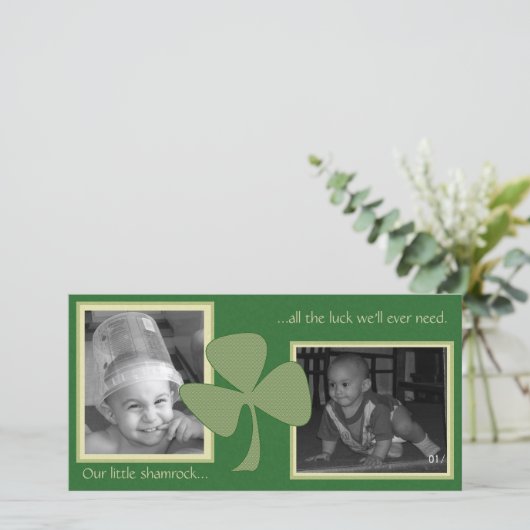 Groene & Gouden Klaver (Staand voorkant)