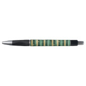 Groene Gouden Klaver St. Patrick's Dag Strepen Pen (Voorkant)