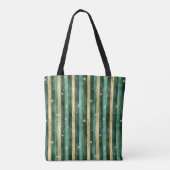 Groene Gouden Klaver St. Patrick's Day Tote Bag (Achterkant)