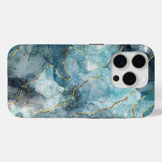 Groene gouden knikkers Case-Mate iPhone case (Achterkant (horizontaal))