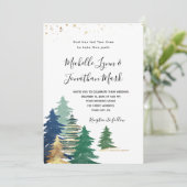 Groene gouden Paarse bomen in één keer Kaart (Staand voorkant)