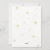 Groene Gouden Pijnboom Kerstkaart (Achterkant)