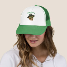 Groene Gouden Schedel Fedora Hoed St.Patricks Dag 