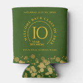 Groene & Gouden School College Class Reunion Blikjeskoeler (Achterkant)