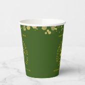 Groene & Gouden School College Class Reunion Papieren Bekers (Links)