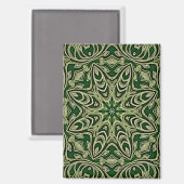 Groene Gouden Siermagneet Magneet (Voorkant / Achterkant)