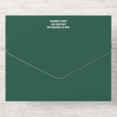 Groene Gouden Slingerlichten Foto Mijlpaal Verjaar All In One Uitnodiging (Achterzijde)