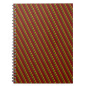 Groene & Gouden Strepen Glitters Notitieboek (Voorkant)
