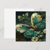  Groene & Gouden  Vlinder (Voorkant / Achterkant)