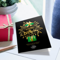 Groene gouden vuurwerk met Logo toevoegen Zwarte G