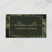 Groene goudhoudende olievlekken Moderne olie Visitekaartje (Voorkant)