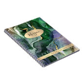 Groene & goudink Abstract, naam/onderwerp Notitieboek (Rechterzijde)