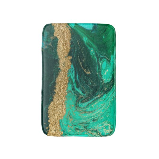 Groene goudmarmer, graniet, steentextuur badmat (Voorkant Verticaal)