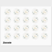 Groene goudolieramp Genderneutraal Baby shower Ronde Sticker (Vel)
